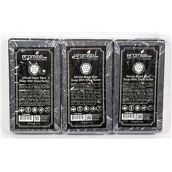 3 BARS OF PROMISE CBD AFRICAN BLACK MUD SOAP