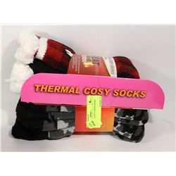 2PK LADIES COZY SLIPPER SOCKS