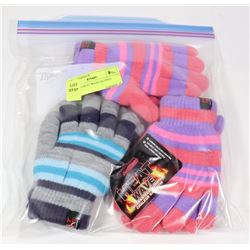 3PK KIDS HEAT WAVE GLOVES