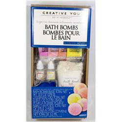 NEW CREATE YOUR OWN BATH BOMB SET -TANGERINE/ LEMO