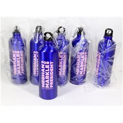 LOT OF 6 ALUMINUM WATER BOTTLES