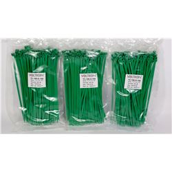 THREE BAGS OF VOLTRON 7.4" X 0.19" ZIP TIES
