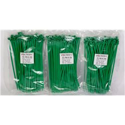 THREE BAGS OF VOLTRON 7.4" X 0.19" ZIP TIES