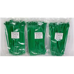 THREE BAGS OF VOLTRON 7.4" X 0.19" ZIP TIES