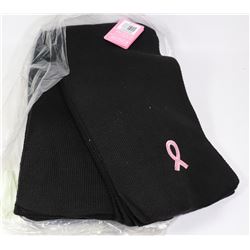LOT OF 6 NEW PINK RIBBON CAMPAIGN SCARFS LIGHT