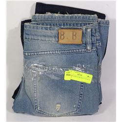 2 PAIRS OF BLUE BLOOD 27/34 BLUE JEANS