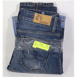 TWO PAIRS OF BLUE BLOOD JEANS SIZE 27/32