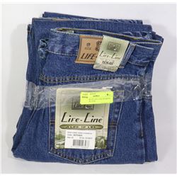 TWO PAIRS OF LIFE LINE WOMENS JEANS SIZE 33/36