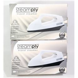 TWO STEAMPLY TRAVEL STEAMERS