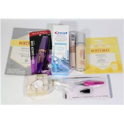 BAG OF BEAUTY AIDS, NEW CONTOUR STICK, FOUNDATION,