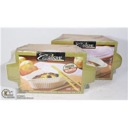 LOT OF 2 CUISINE FREEZER TO MICROWAVE 48OZ