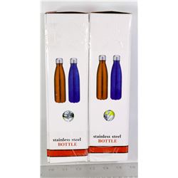 TWO HOT/COLD STAINLESS STEEL BOTTLES