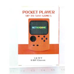 POCKET PLAYER, 500 GAME HAND HELD SYSTEM.