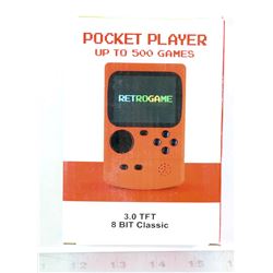 POCKET PLAYER, 500 GAME HAND HELD SYSTEM.