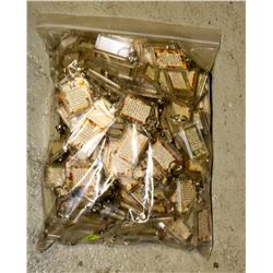 BAG OF ASSORTED KEYCHAINS
