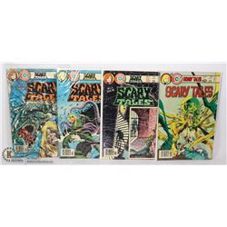 FOUR CHARLTON SCARY TALES COMICS #9,10,16,20