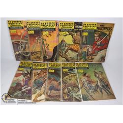TEN 15 CENT CLASSIC ILLUSTRATED COMICS