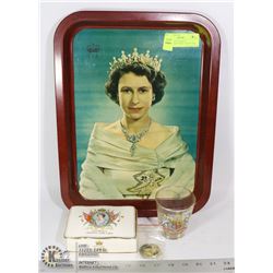 1953 QUEEN ELIZABETH CORONATION ITEMS. CANDY DISH,