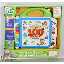 LEAP FROG "100 WORDS BOOK" ELECTRONIC KIDS TOY