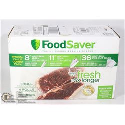 CASE OF 36 FOOD SAVER PRE-CUT BAGS