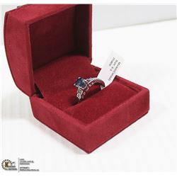 PLATINUM BLUE DIAMOND(0.85CT) RING SIZE 6.5