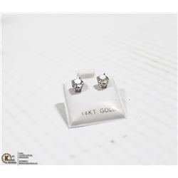 14K WHITE GOLD DIAMOND EARRINGS (G-H, SI1-SI2)