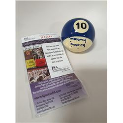 COA WILLIE MASCONI AUTOGRAPED POOL BALL