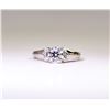 Image 2 : 18K WHITE GOLD MOISSANITE AND DIAMOND RING