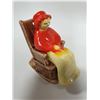 Image 1 : GRANDMA IN ROCKING CHAIR SALT PEPPER SHAKERS 50'S