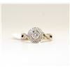 Image 2 : 14K WHITE GOLD DIAMOND AND MOISSANITE RING,