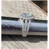 Image 2 : 14K WHITE GOLD MOISSANITE AND DIAMOND RING