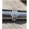 Image 3 : 14K WHITE GOLD MOISSANITE AND DIAMOND RING