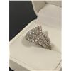 Image 5 : 14K WHITE GOLD MOISSANITE AND DIAMOND RING