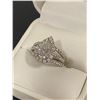 Image 6 : 14K WHITE GOLD MOISSANITE AND DIAMOND RING