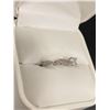 Image 2 : 18K WHITE GOLD CZ AND DIAMOND RING