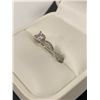 Image 3 : 18K WHITE GOLD CZ AND DIAMOND RING