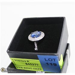 925 SILVER RING (SIZE 7) WITH 83 AAA CUBIC