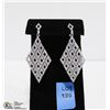 Image 1 : 925 SILVER EARRINGS WITH 432 AAA CUBIC ZIRCONIA