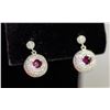 Image 1 : 925 SILVER EARRING SET WITH 234 AAA CUBIC ZIRCONIA