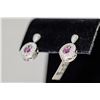 Image 2 : 925 SILVER EARRING SET WITH 234 AAA CUBIC ZIRCONIA