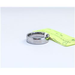 6.5MM WIDE POLISHED TUNGSTEN RING, SIZE 11