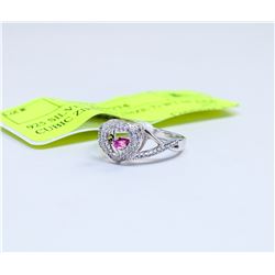 925 SILVER RING (SIZE 7) WT 68 AAA CUBIC ZIRCONIA