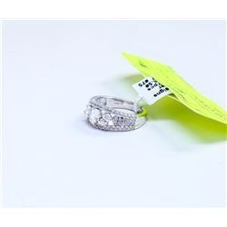 925 SILVER RING (SIZE 6.5) WT 67 AAA CUBIC