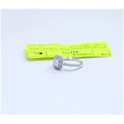925 SILVER RING (SIZE 7) WT 63 AAA CUBIC ZIRCONIA