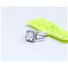Image 1 : 925 SILVER RING (SIZE 7) WITH 53 AAA CUBIC