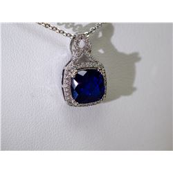 925 SILVER PENDANT AND EARRING SET WITH AAA CUBIC