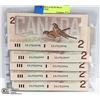 Image 1 : 1986 UNCIRCILATED CANADIAN $2 BILLS CONSECUTIVE