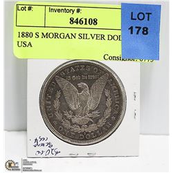 1880 S MORGAN SILVER DOLLAR USA