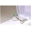 Image 1 : 18K WHITE GOLD FANCY COLOURED MOISSANITE