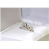 Image 1 : 18K WHITE GOLD MOISSANITE AND DIAMOND RING